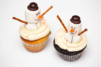 Snowman Cupcake